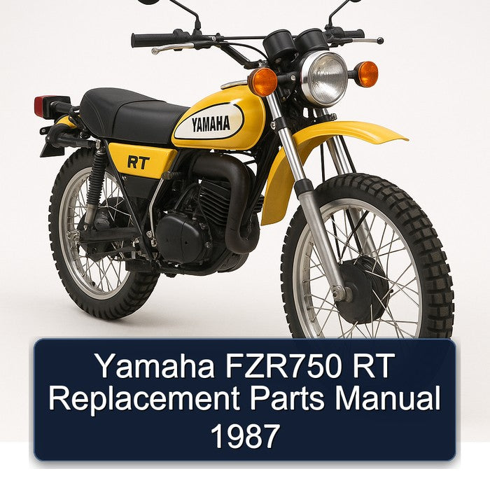 1987 Yamaha RT Models FZR750 Replacement Parts Catalog