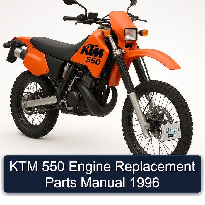1996 KTM 550 Engine Replacement Parts Catalog