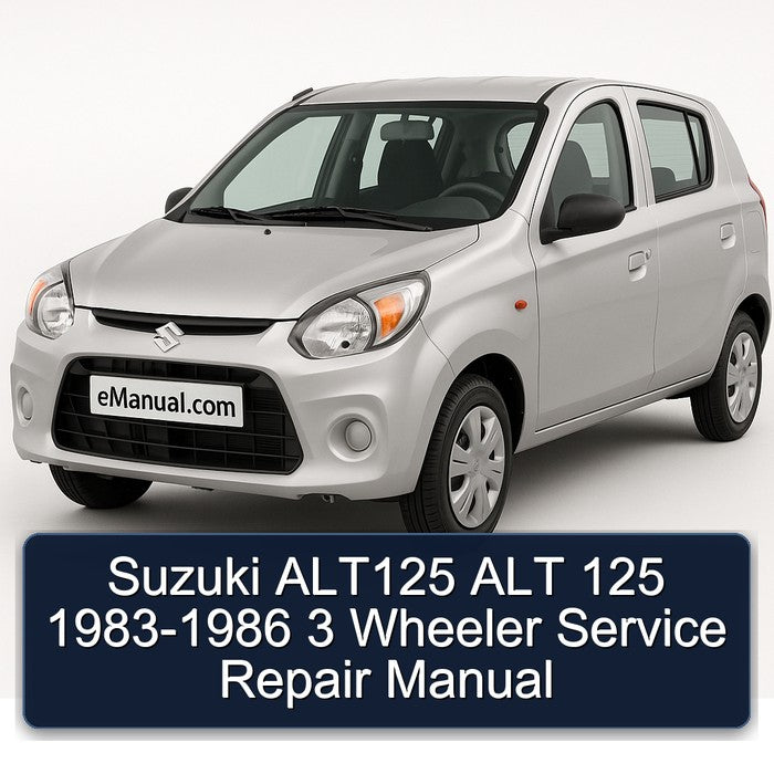 1983-1986 Suzuki ALT Models ALT125 125 - 3 Wheeler Service Repair Workshop Manual
