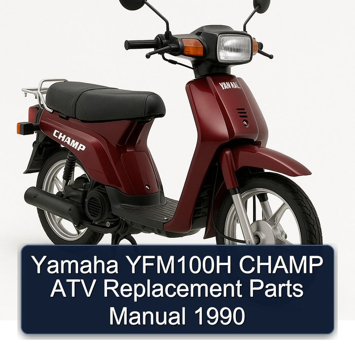 1990 Yamaha Champ YFM100H ATV Replacement Parts Catalog
