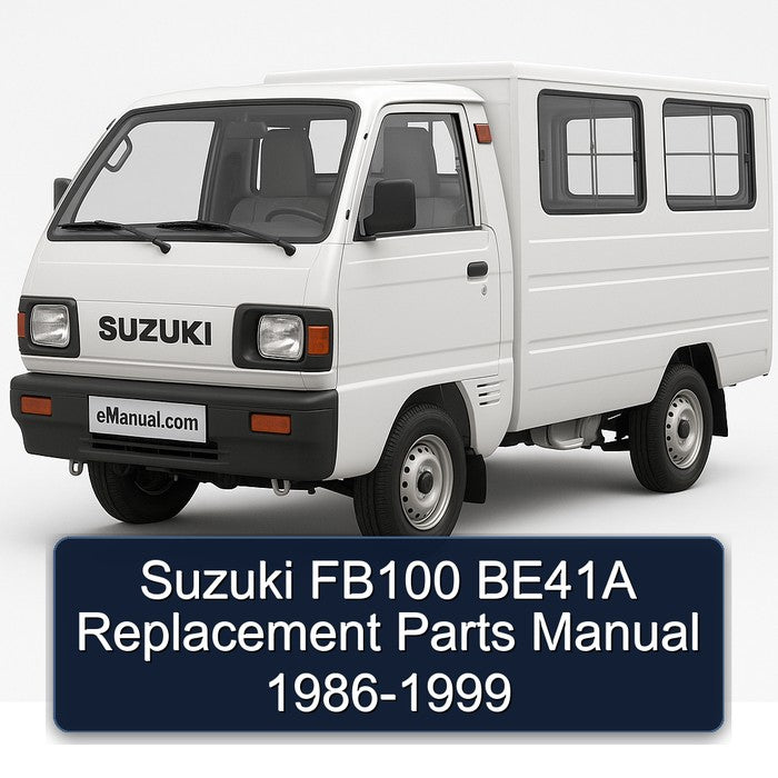 1986-1999 Suzuki FB Models FB100 BE41A Replacement Parts Catalog