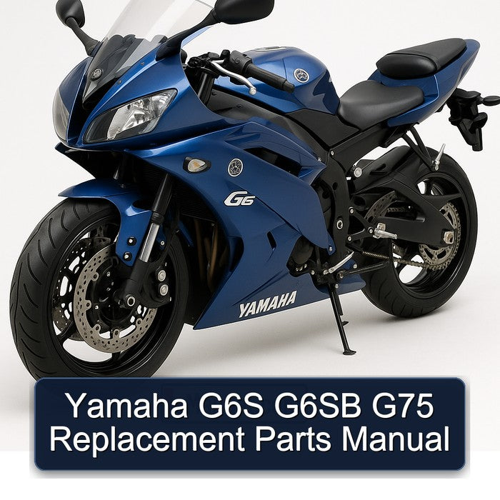 Yamaha G6S G6SB G75 Replacement Parts Catalog
