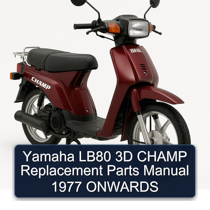 1977 Yamaha Champ LB80 3D Replacement Parts Onwards Catalog