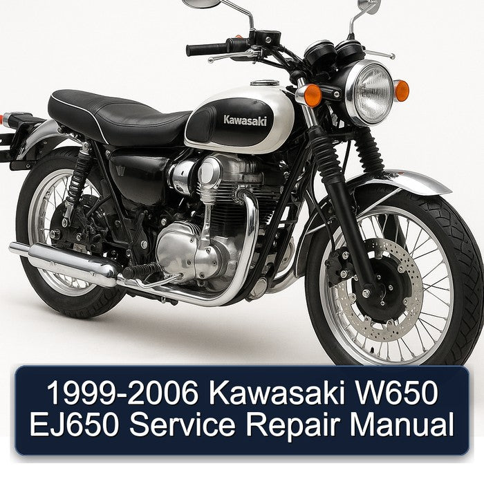 1999-2006 Kawasaki W Series W650 EJ650 Service Repair Workshop Manual