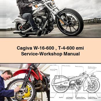 Cagiva W Models W-16-600 T-4-600 Emi Service Repair Workshop Manual
