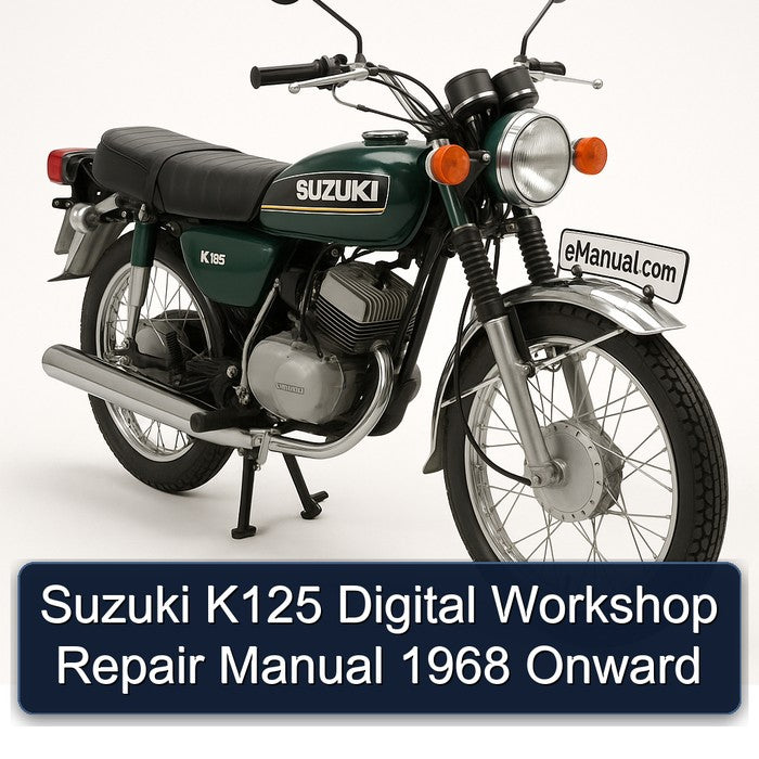 1968 Suzuki K125 Digital Onward Service Repair Workshop Manual