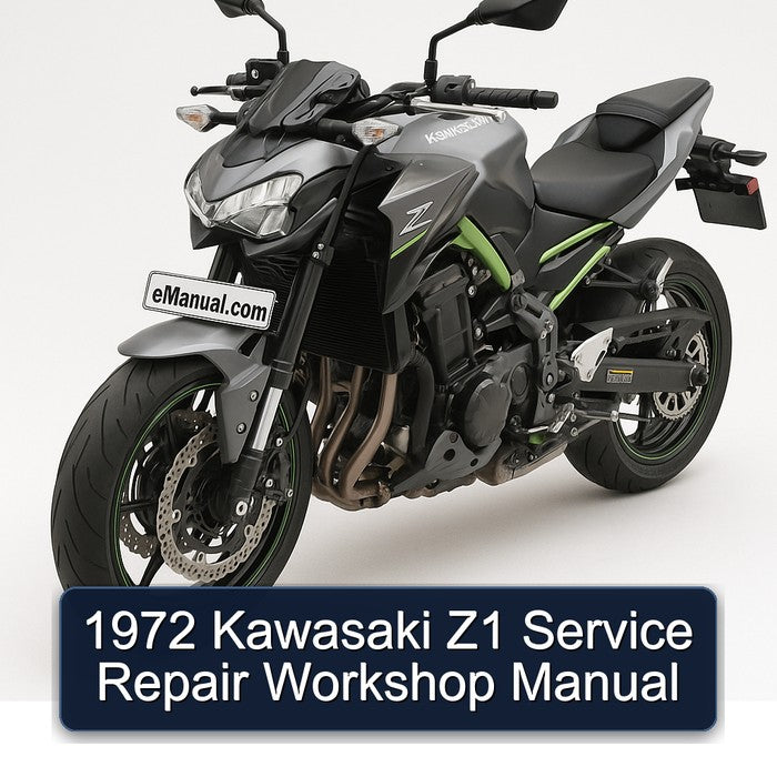 1972 Kawasaki Z Series Service Repair Workshop Manual