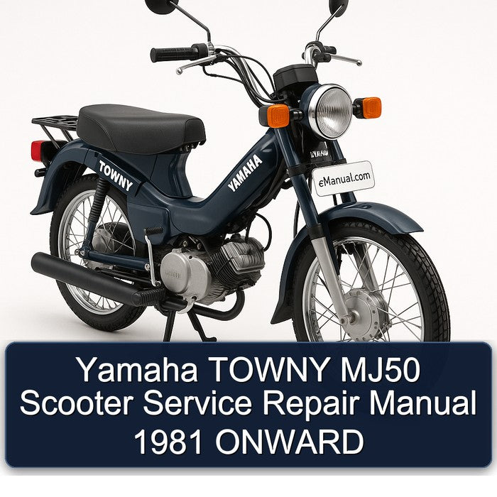 1981 Yamaha Towny MJ50 Scooter Onward Service Repair Workshop Manual