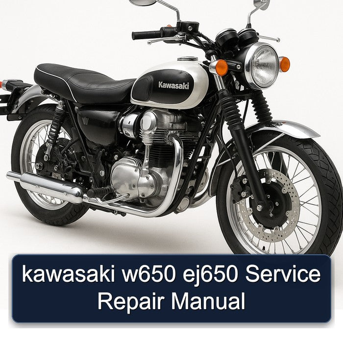 Kawasaki W Series W650 EJ650 Service Repair Workshop Manual