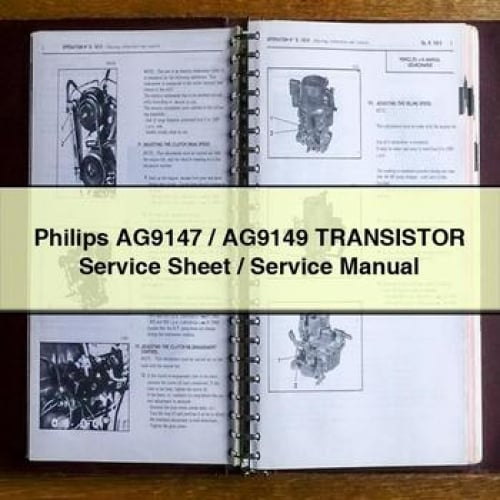 Philips AG9147 / AG9149 TRANSISTOR Service Sheet / Service Manual