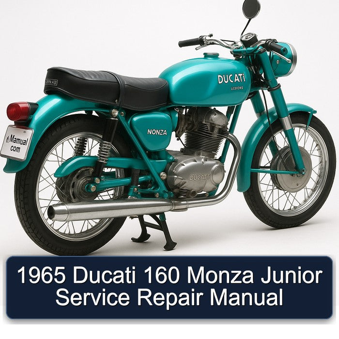 1965 Ducati Monza 160 Junior Service Repair Workshop Manual