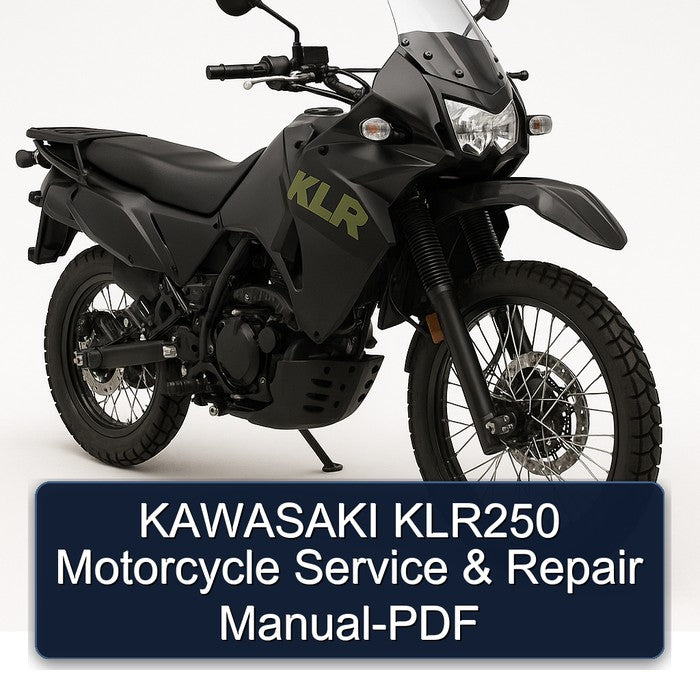 Kawasaki KLR Series KLR250 Motorcycle Service Repair Workshop Manual