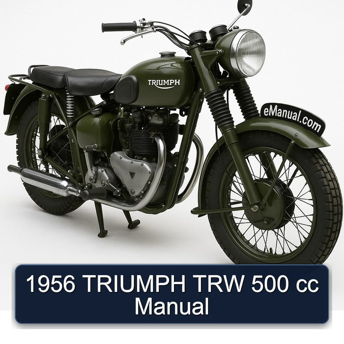 1956 Triumph TRW 500 Cc Service Repair Workshop Manual