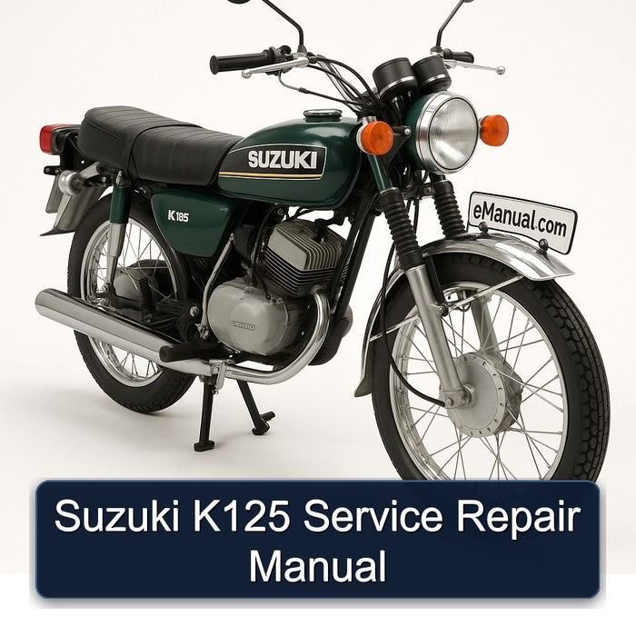Suzuki K125 Service Repair Workshop Manual