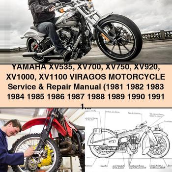 1981-1994 Yamaha Virago Xv535-xv1100 Viragos Motorcycle Service Repair Workshop Manual