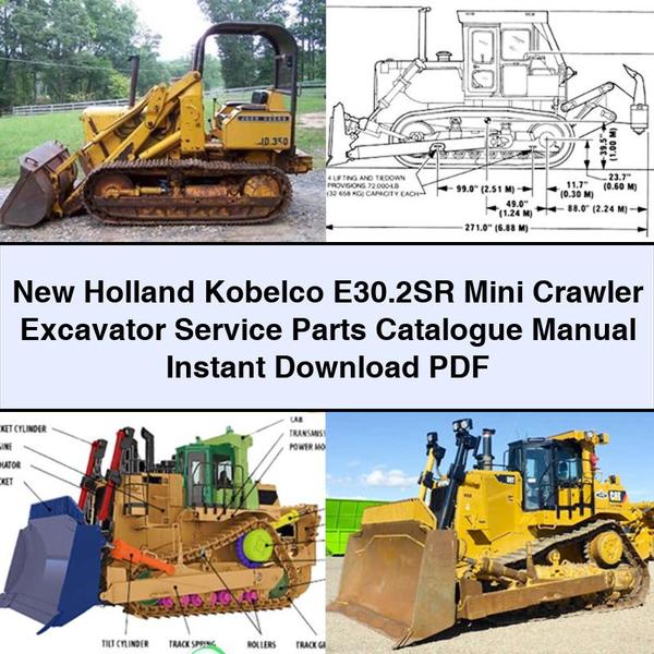 New Holland Kobelco E30.2sr Mini Crawler Excavator Parts Catalog
