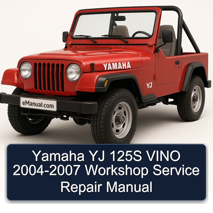 2004-2007 Yamaha YJ 125S Vino Service Repair Workshop Manual