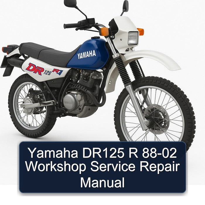 1988-2002 Yamaha DR125 R Service Repair Workshop Manual