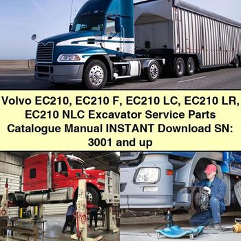 Volvo EC210 F LC LR NLC Excavator Sn: 3001 Up Parts Catalog
