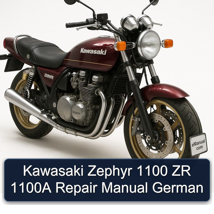 Kawasaki Zephyr 1100 ZR 1100A German Service Repair Workshop Manual