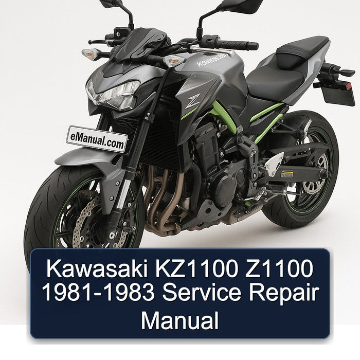 1981-1983 Kawasaki Z Series KZ1100 Z1100 Service Repair Workshop Manual
