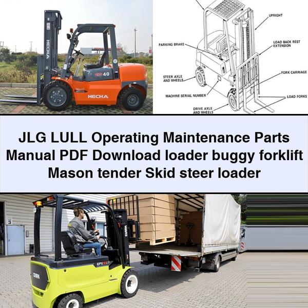 JLG Lull Operating Parts Loader Buggy Forklift Mason Tender Skid Steer Catalog