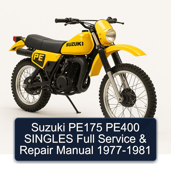 1977-1981 Ajs Singles Suzuki PE175 PE400 Service Repair Workshop Manual