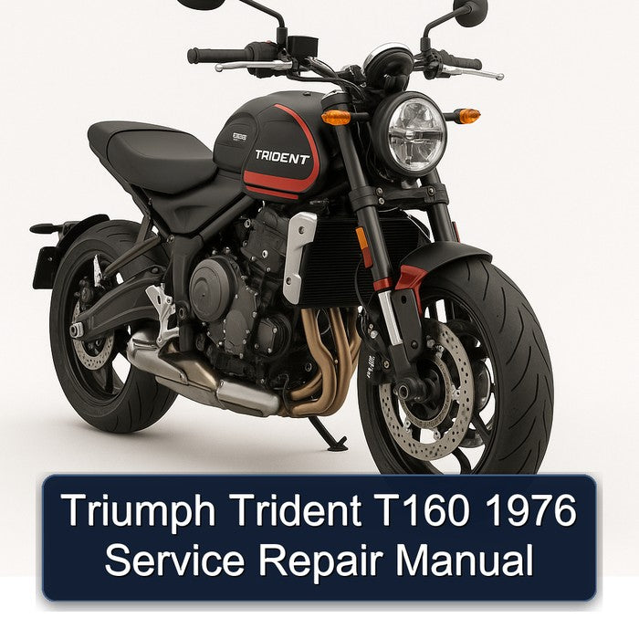 1976 Triumph Trident T160 Service Repair Workshop Manual