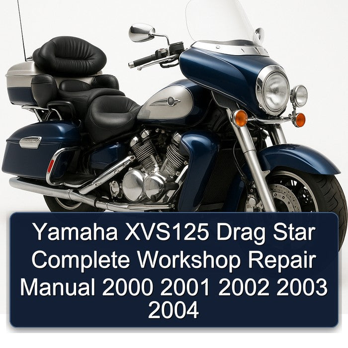 2000-2004 Yamaha XVS Models XVS125 Drag Star Service Repair Workshop Manual