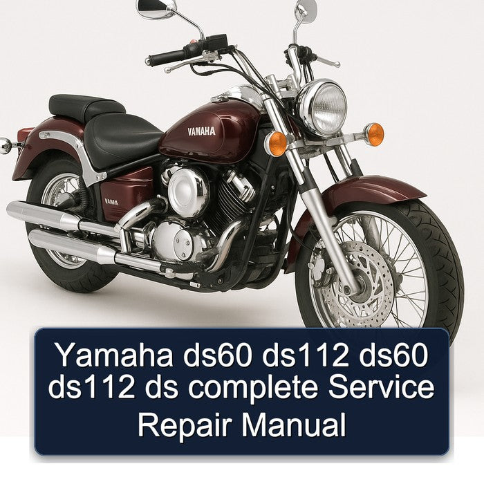 Yamaha DS Models DS60 DS112 Service Repair Workshop Manual