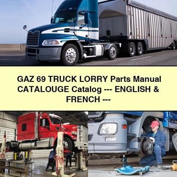 GAZ 69 Truck LORRY Parts Manual CATALOUGE Catalog --- English & FRENCH
