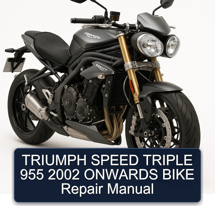2002 Triumph Speed Triple 955 Onwards Bike Service Repair Workshop Manual