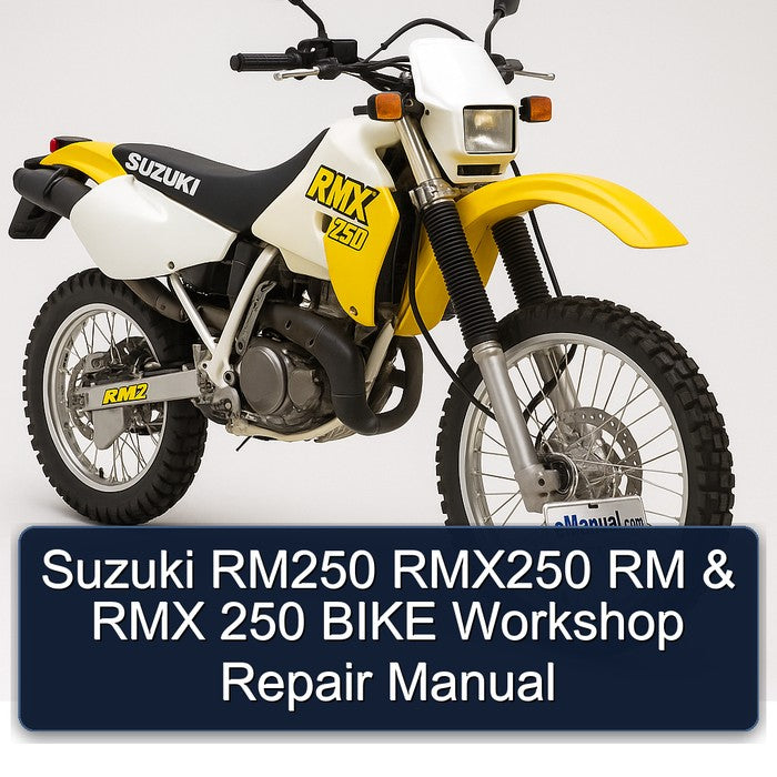 Suzuki RMX250 RM250 RM RMX 250 Bike Service Repair Workshop Manual