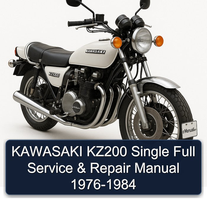 1976-1984 Kawasaki KZ Series KZ200 Single Service Repair Workshop Manual