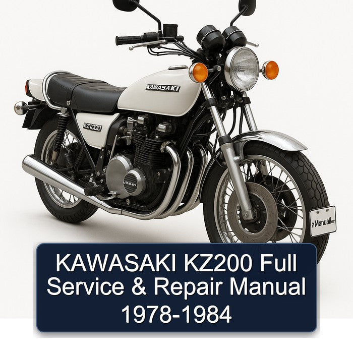 1978-1984 Kawasaki KZ Series KZ200 Service Repair Workshop Manual