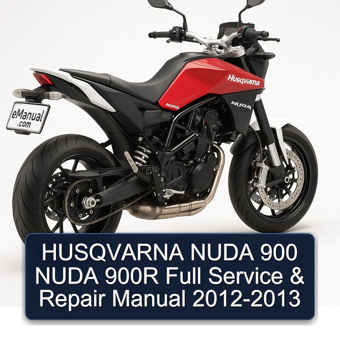 2012-2013 Husqvarna Nuda Models 900 900R Service Repair Workshop Manual