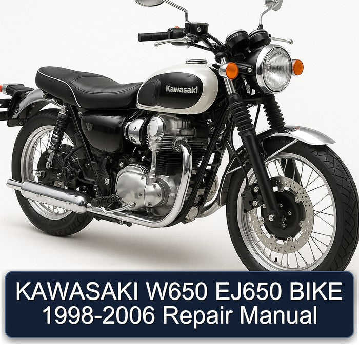 1998-2006 Kawasaki W Series W650 EJ650 Bike Service Repair Workshop Manual