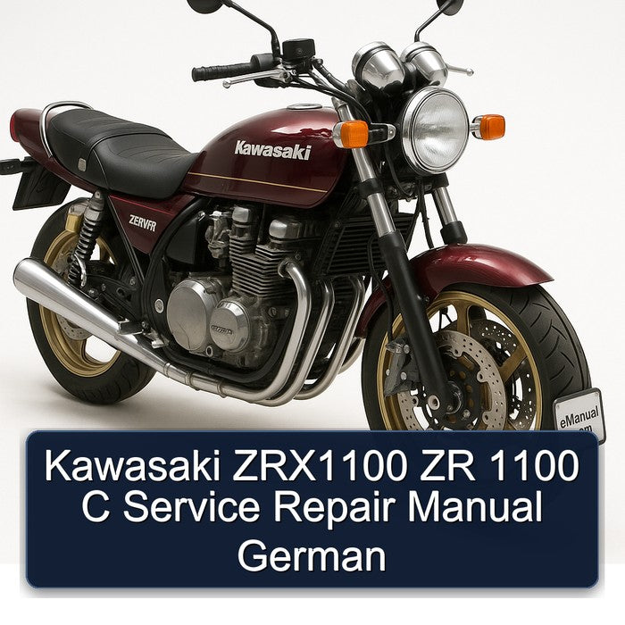 Kawasaki Zephyr ZRX1100 ZR 1100 C German Service Repair Workshop Manual