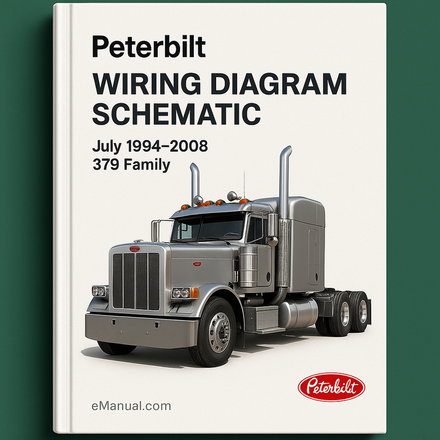 Peterbilt Wiring Diagram Schematic July 1994-2008 379 Family