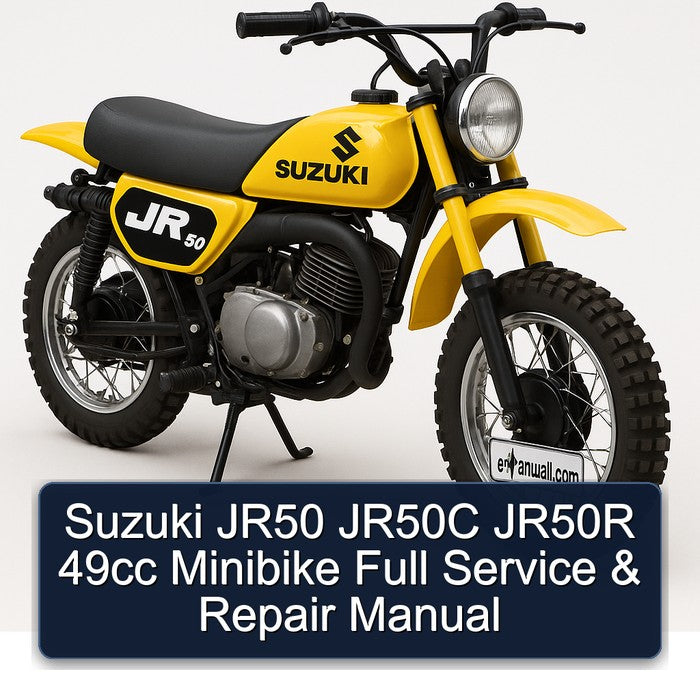 Suzuki JR50 JR50C JR50R 49CC Minibike Service Repair Workshop Manual