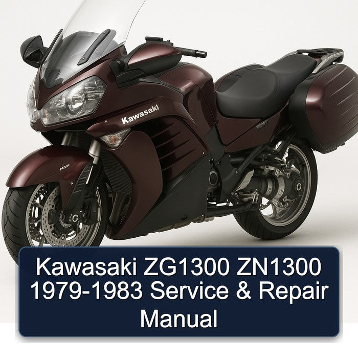 1979-1983 Kawasaki ZG Models ZG1300 ZN1300 Service Repair Workshop Manual