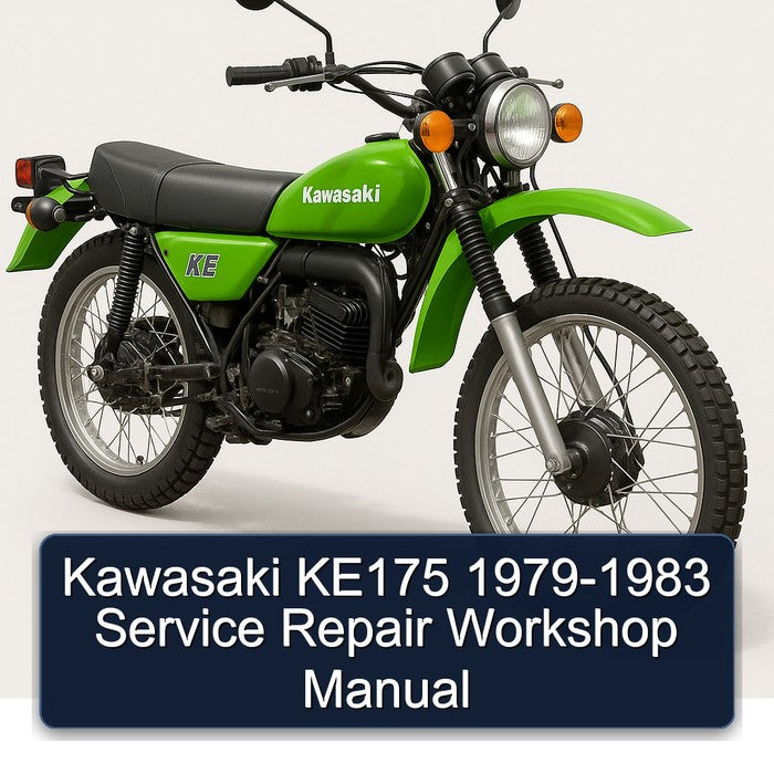1979-1983 Kawasaki KE Models KE175 Service Repair Workshop Manual