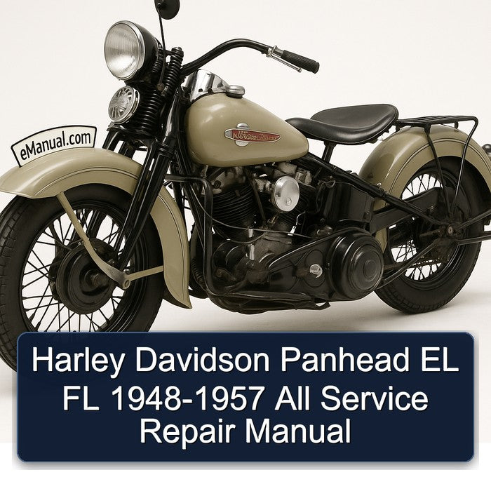 1957 Harley Davidson FL Models Panhead EL 1948 All Service Repair Workshop Manual