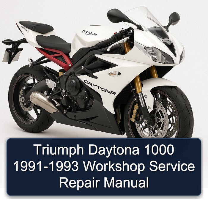 1991-1993 Triumph Daytona Service Repair Workshop Manual