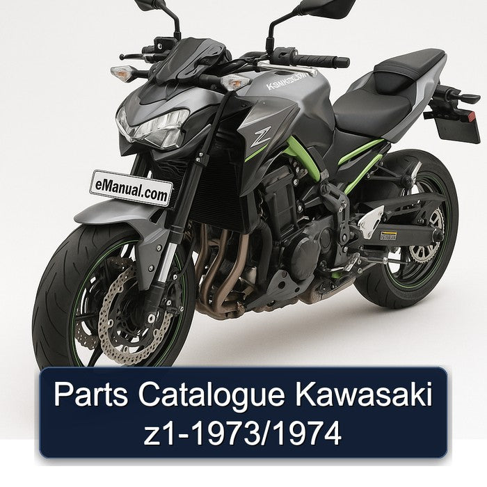 1973-1974 Kawasaki Z Series Z1 Parts Catalog