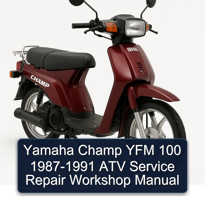 1987-1991 Yamaha Champ YFM 100 - ATV Service Repair Workshop Manual