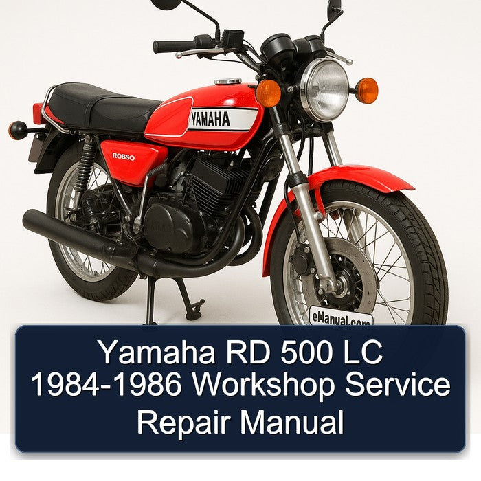 1984-1986 Yamaha RD Series 500 LC Service Repair Workshop Manual