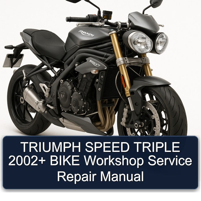 2002 Triumph Speed Triple Bike Service Repair Workshop Manual