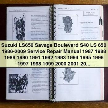 1986-2009 Suzuki LS650 Savage Boulevard S40 LS 650 Service Repair Workshop Manual
