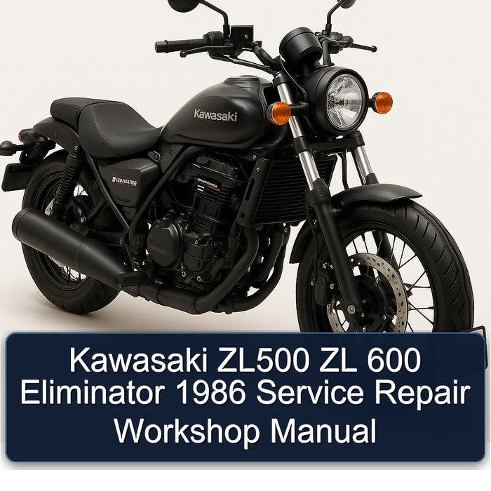 1986 Kawasaki Eliminator ZL500 ZL 600 Service Repair Workshop Manual